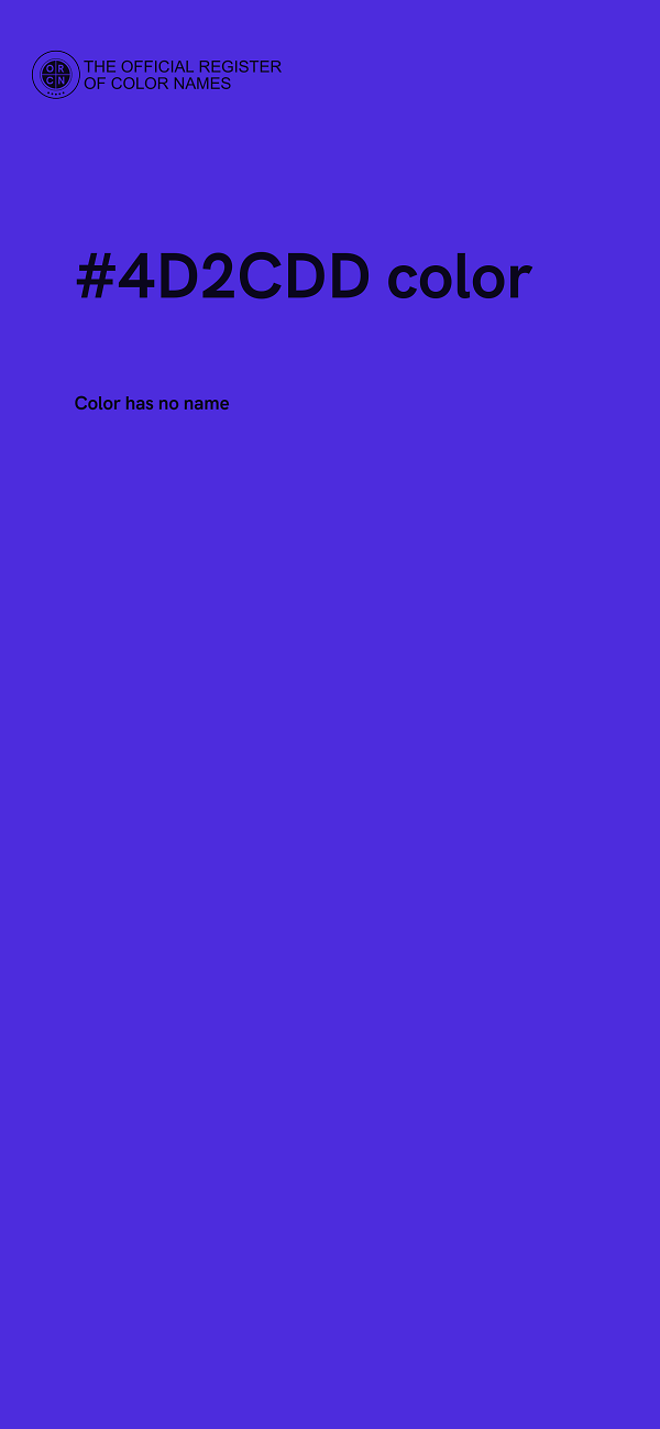 #4D2CDD color image