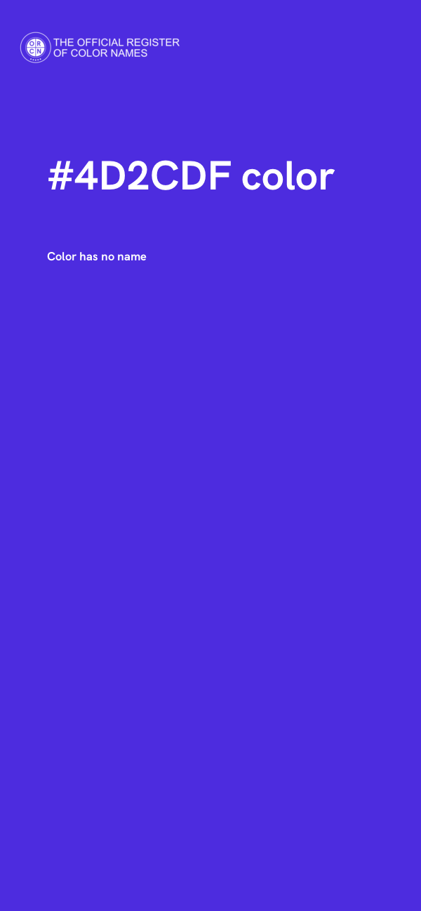 #4D2CDF color image