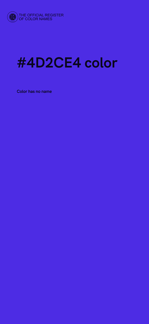 #4D2CE4 color image