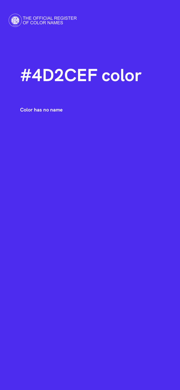 #4D2CEF color image