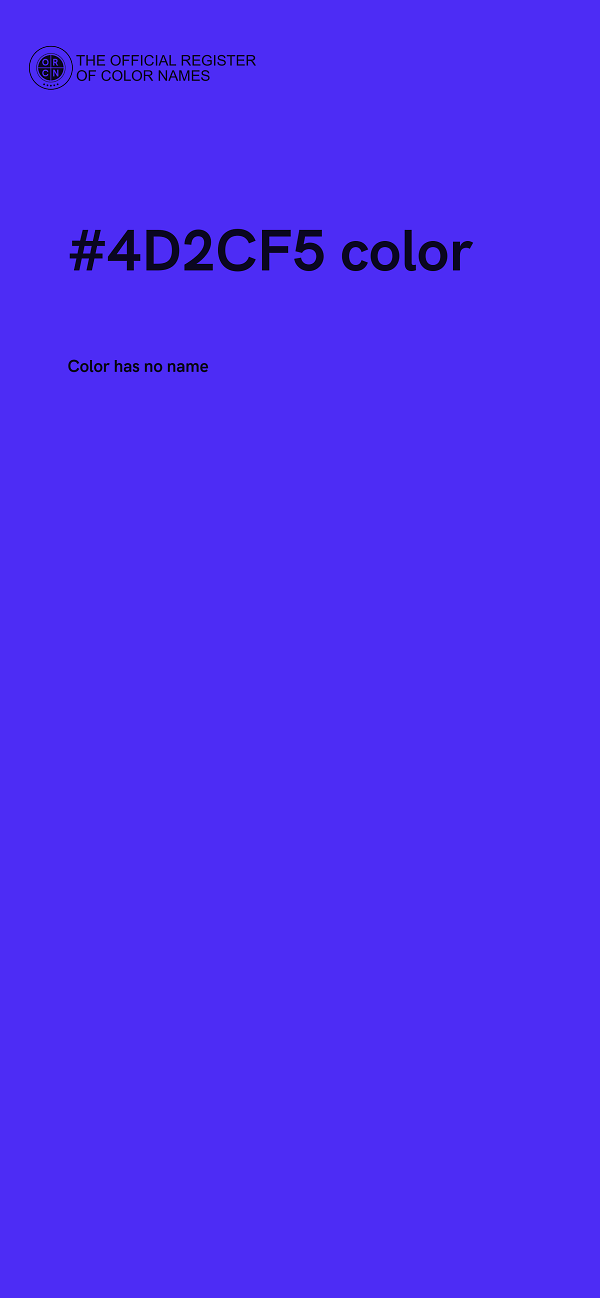 #4D2CF5 color image