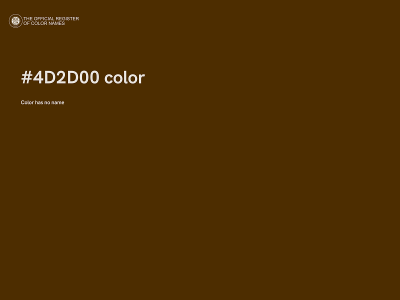 #4D2D00 color image