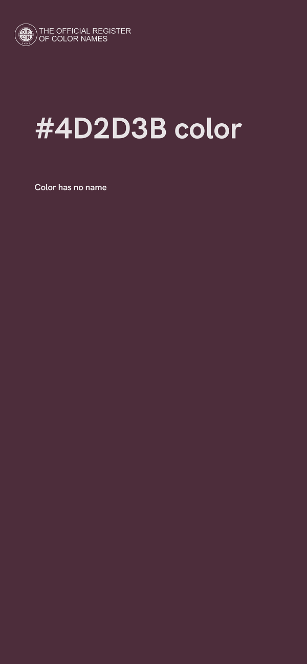 #4D2D3B color image