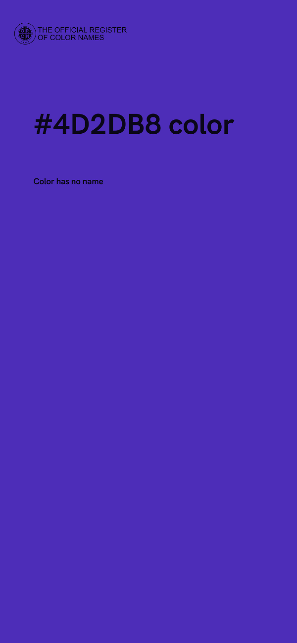 #4D2DB8 color image