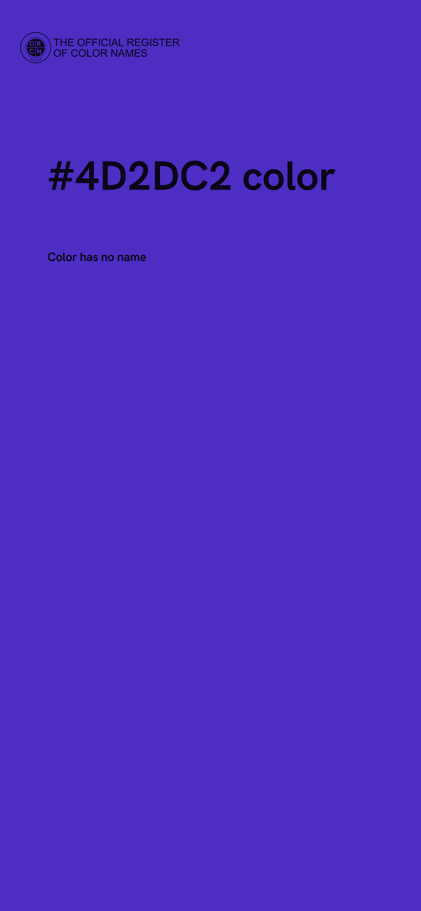 #4D2DC2 color image