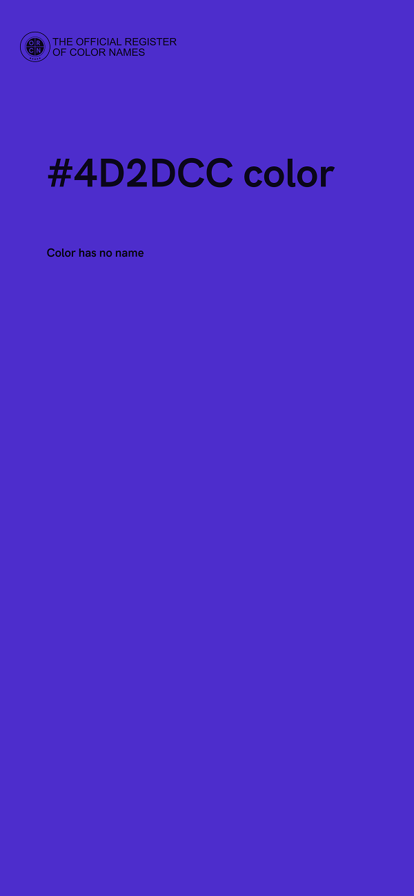 #4D2DCC color image