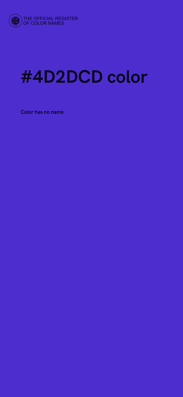 #4D2DCD color image