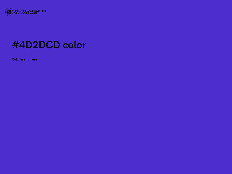 #4D2DCD color image