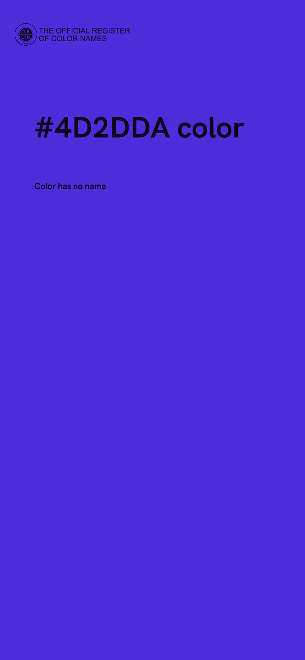 #4D2DDA color image