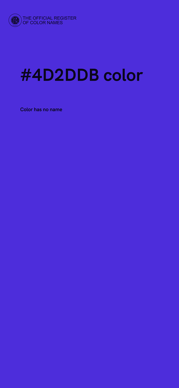 #4D2DDB color image