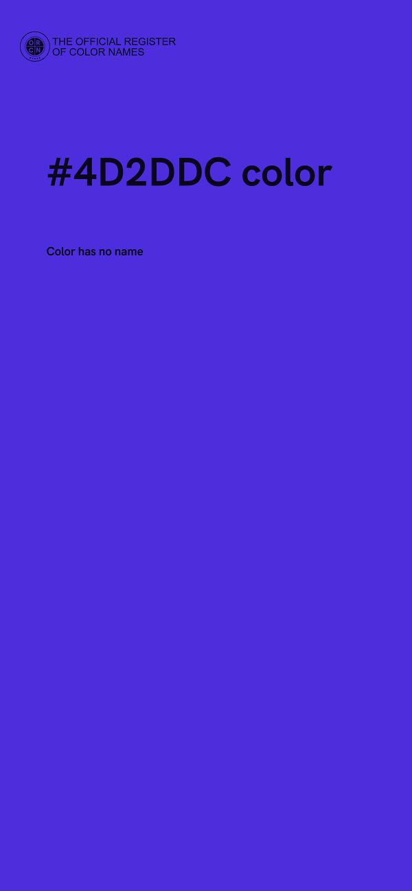 #4D2DDC color image