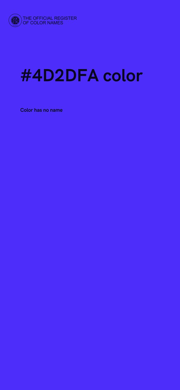 #4D2DFA color image