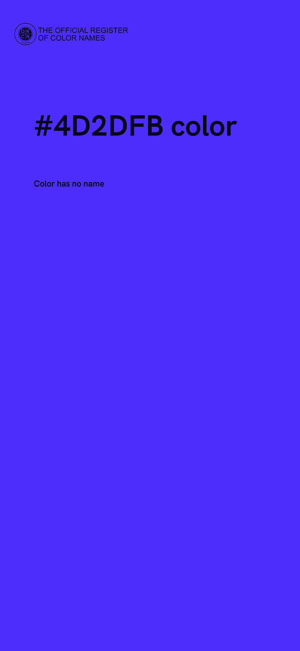 #4D2DFB color image