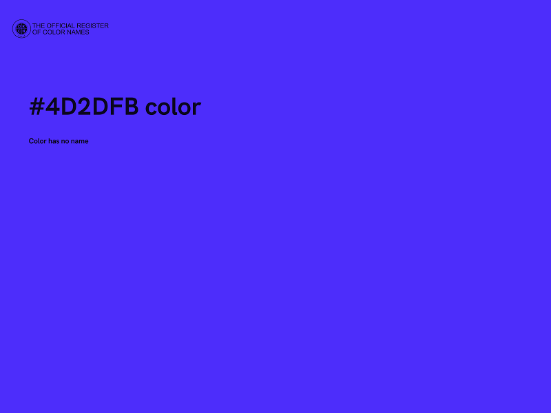 #4D2DFB color image