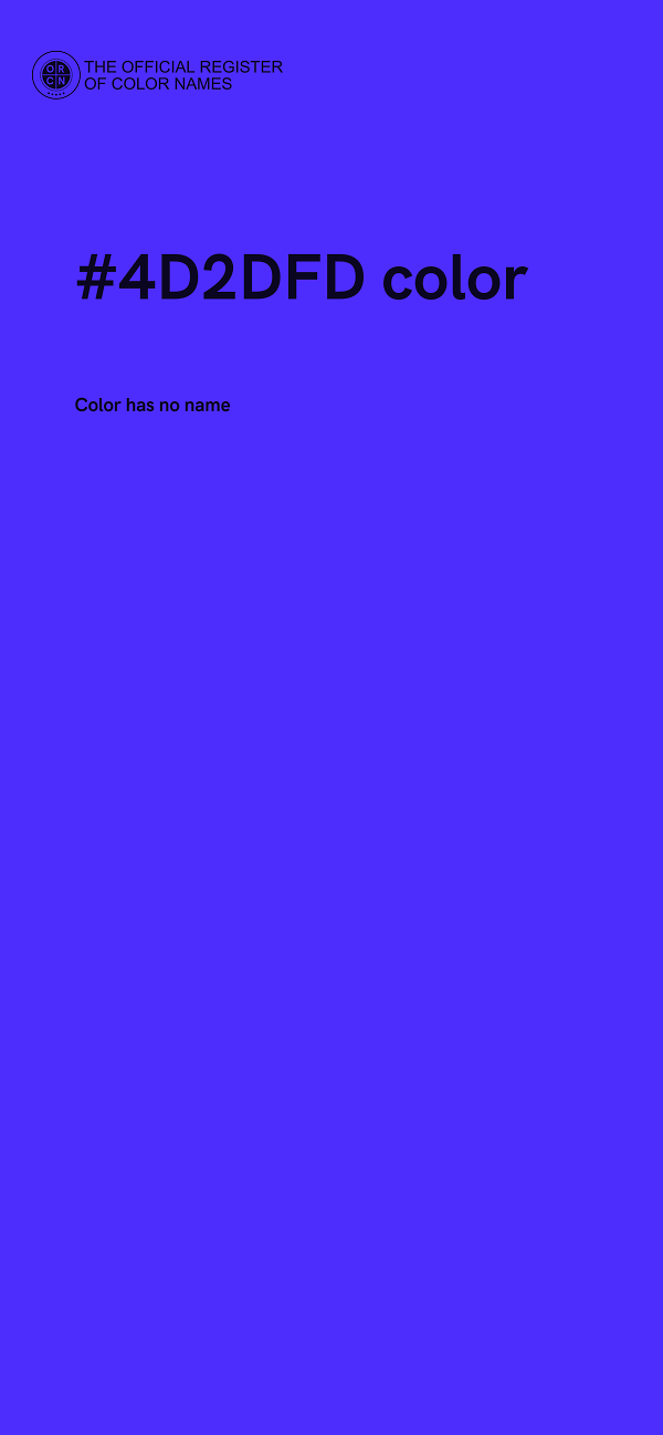 #4D2DFD color image