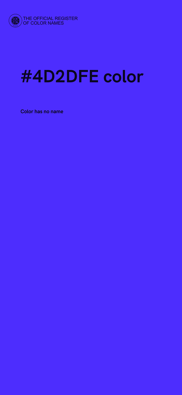 #4D2DFE color image