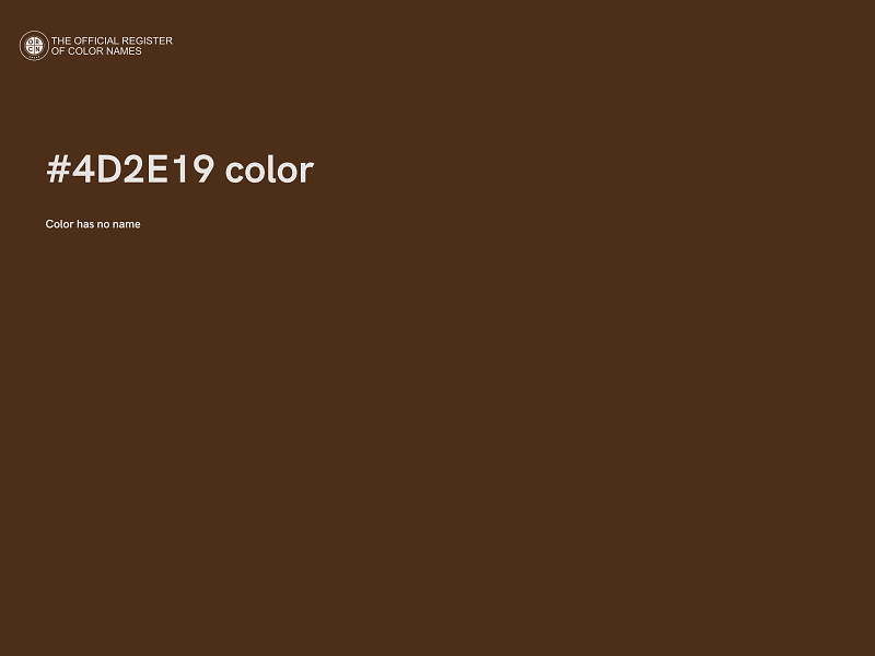 #4D2E19 color image