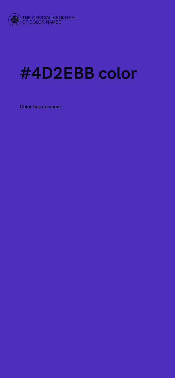 #4D2EBB color image