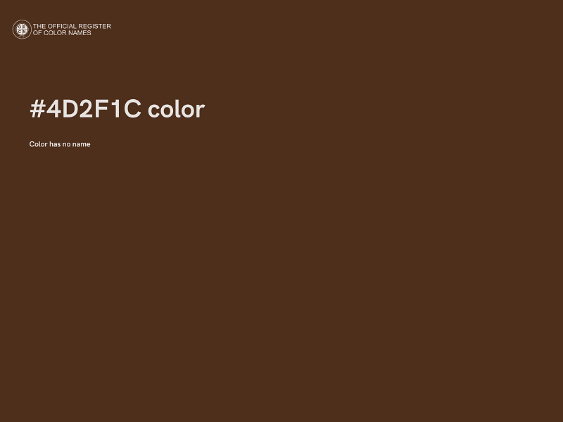 #4D2F1C color image