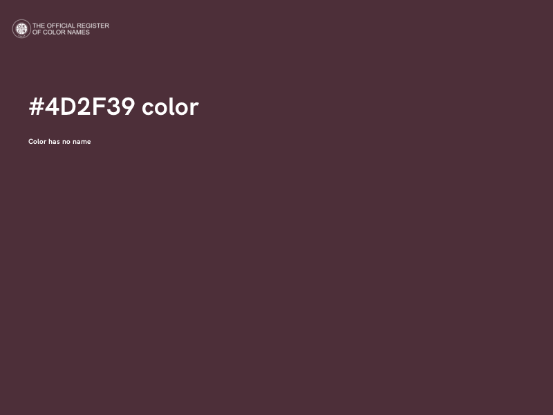 #4D2F39 color image
