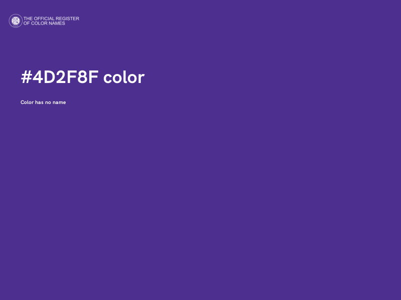 #4D2F8F color image