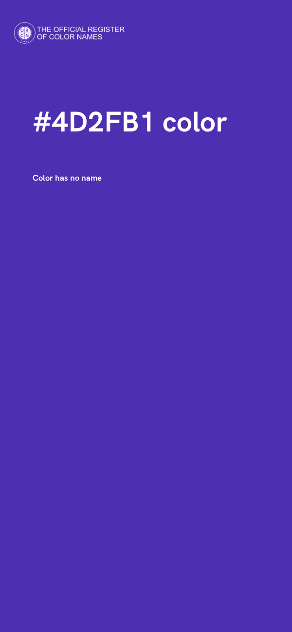#4D2FB1 color image