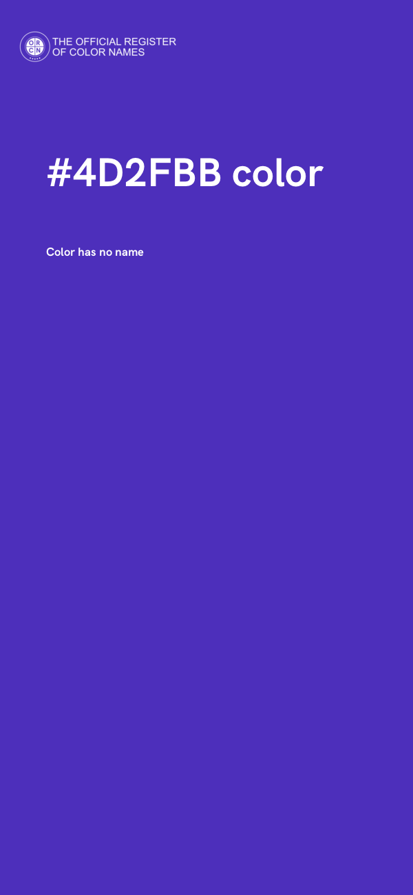 #4D2FBB color image