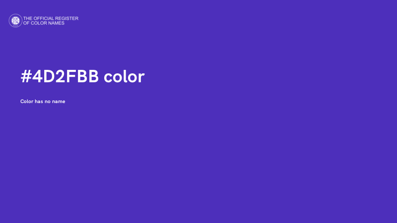 #4D2FBB color image