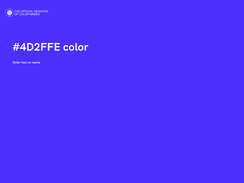 #4D2FFE color image