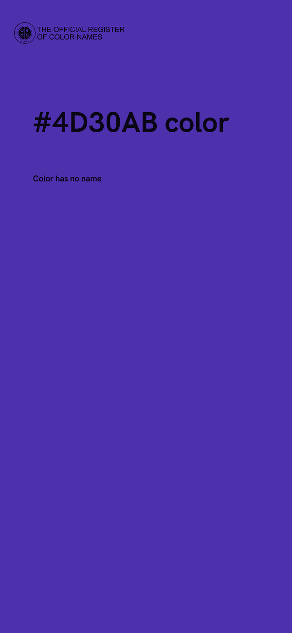 #4D30AB color image