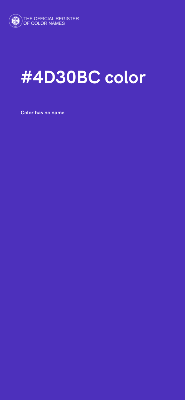 #4D30BC color image