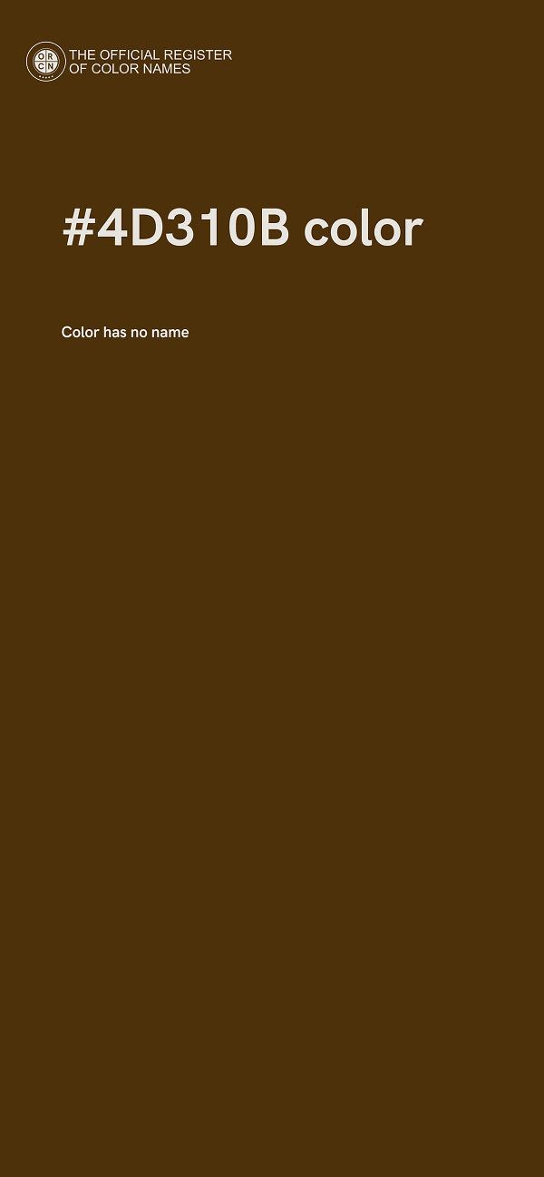 #4D310B color image