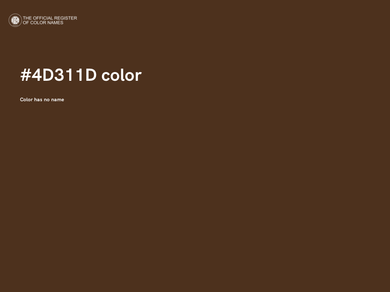 #4D311D color image