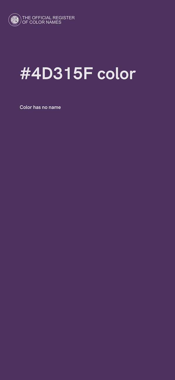 #4D315F color image