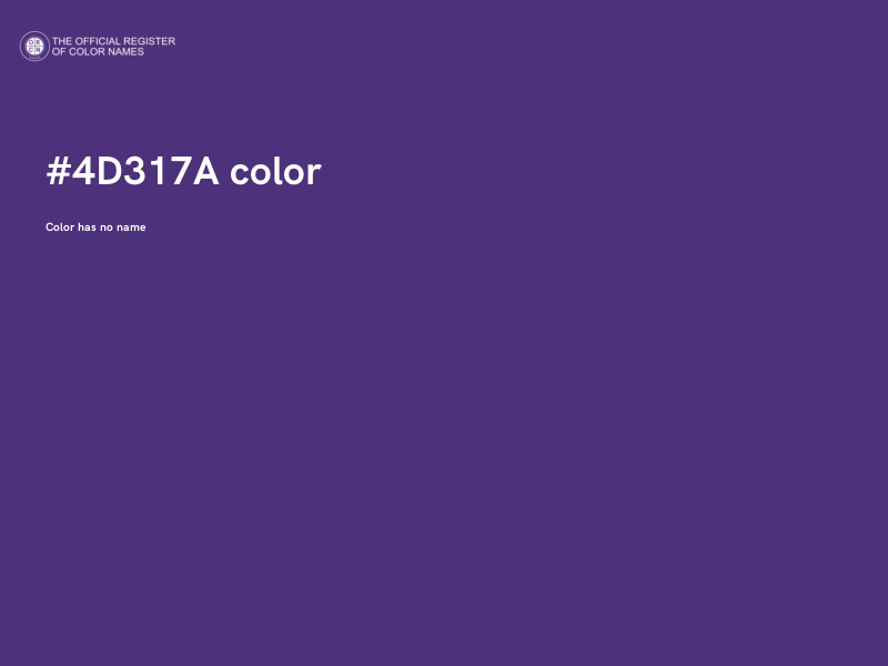 #4D317A color image