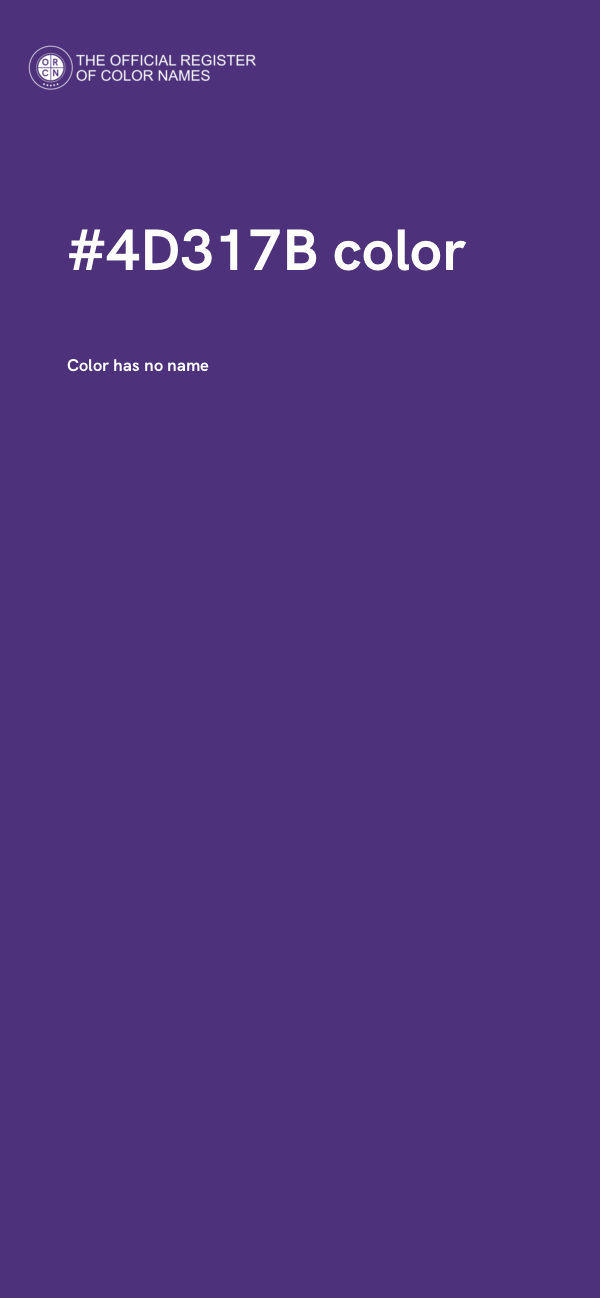 #4D317B color image