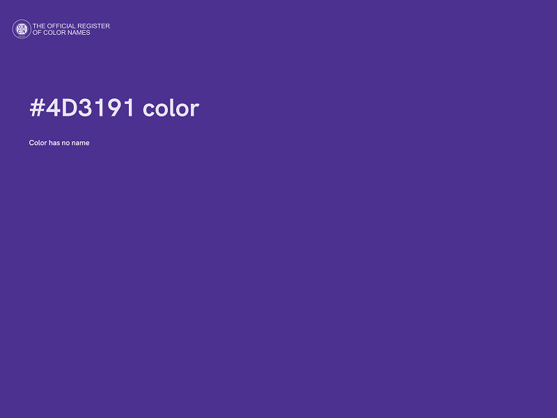 #4D3191 color image