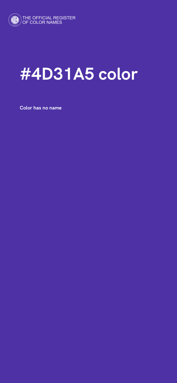 #4D31A5 color image