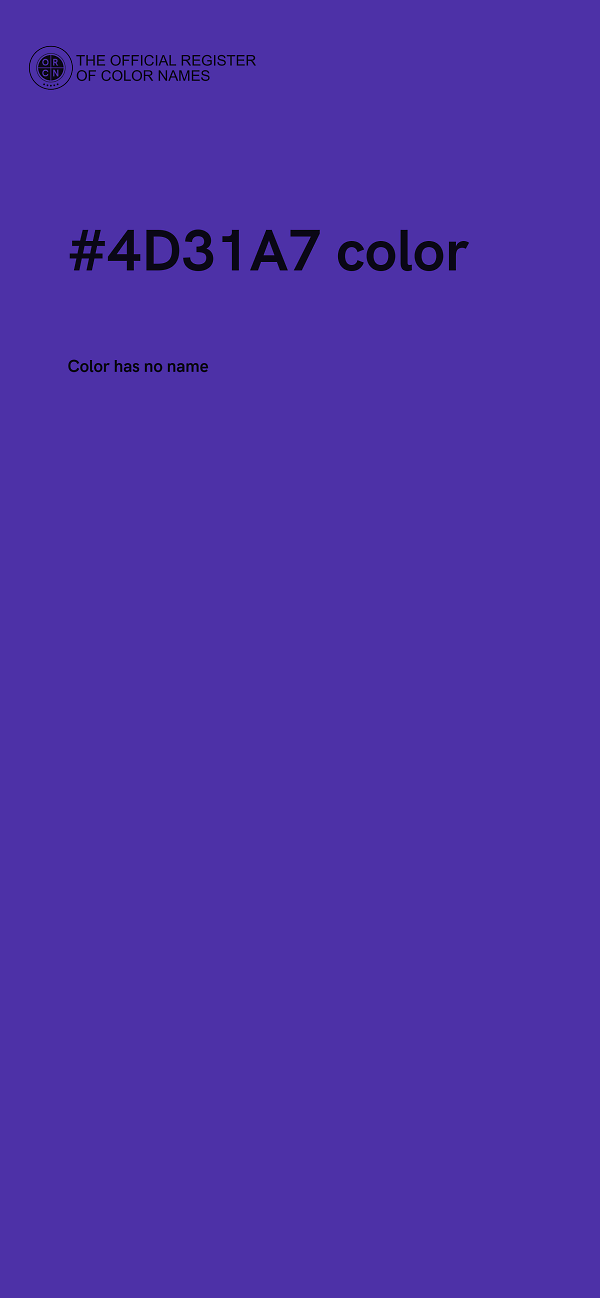 #4D31A7 color image