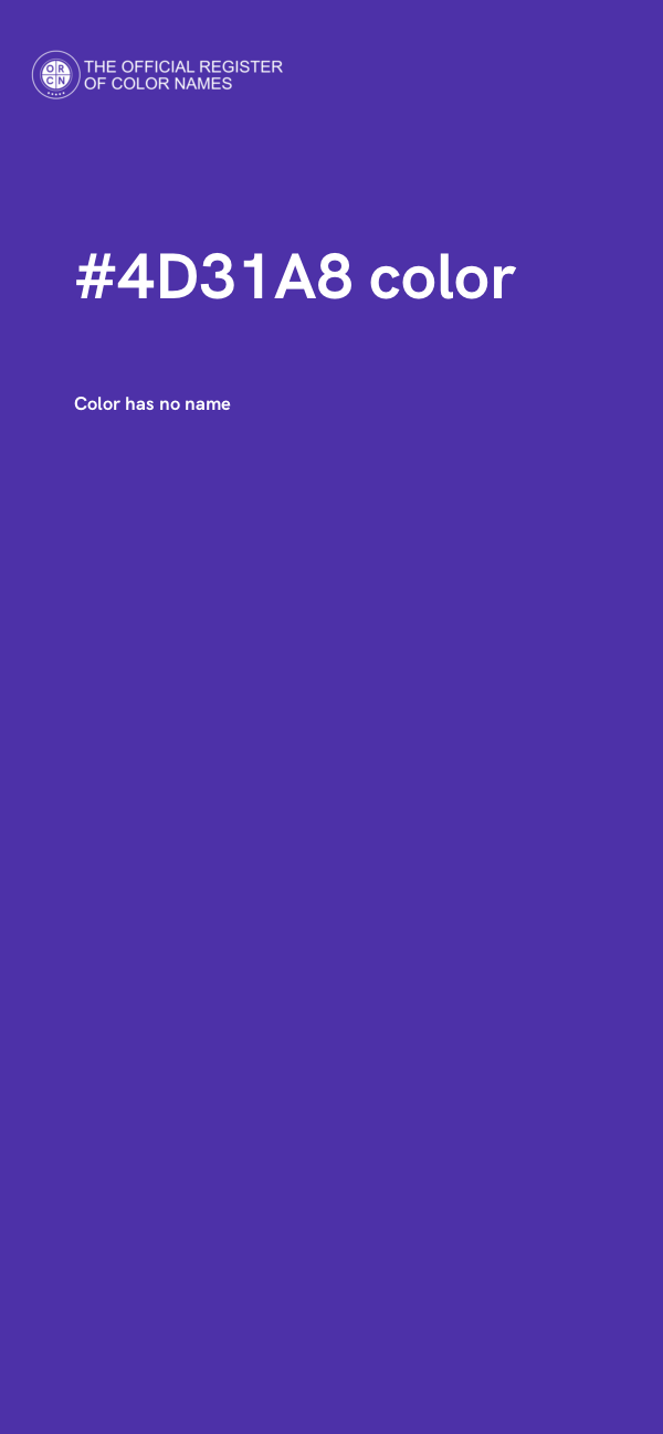 #4D31A8 color image