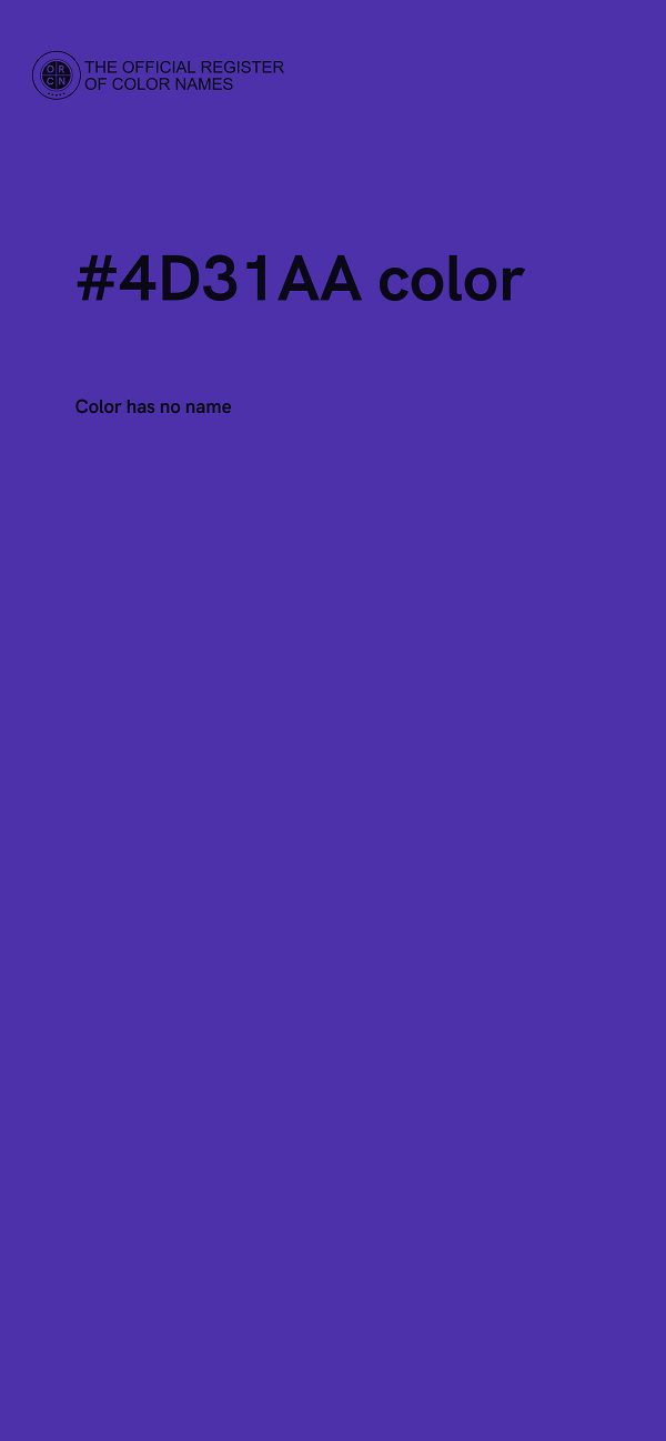 #4D31AA color image