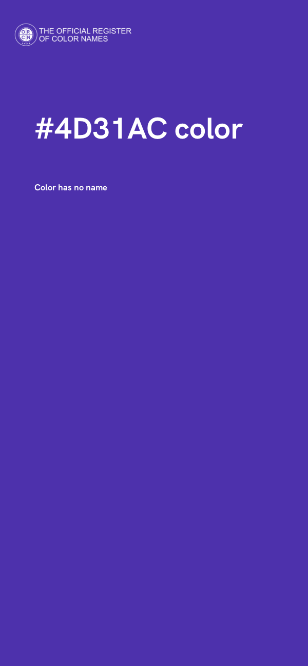 #4D31AC color image