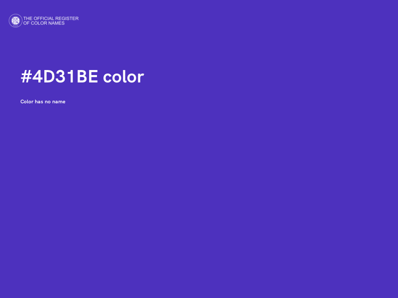 #4D31BE color image