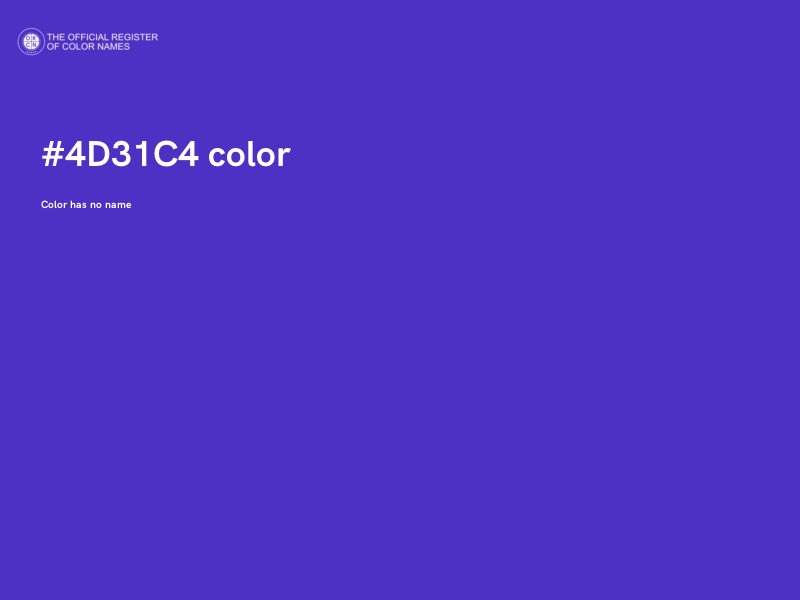 #4D31C4 color image