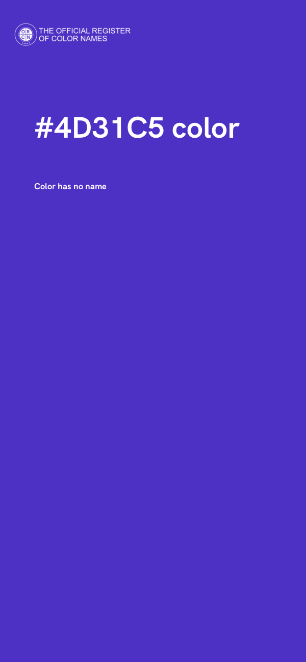 #4D31C5 color image