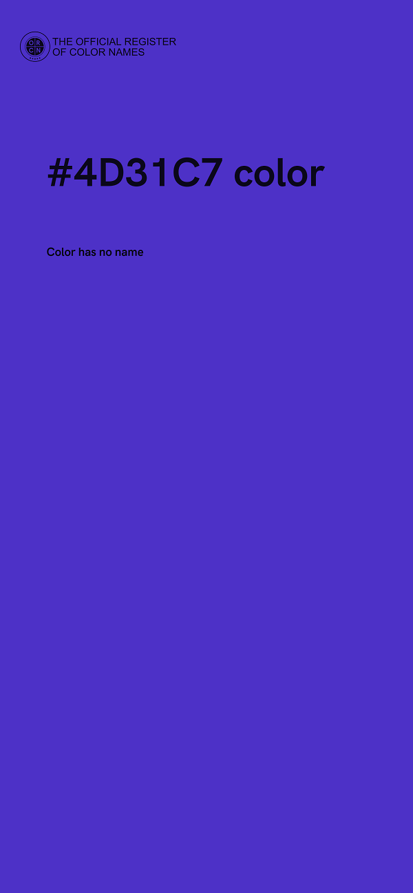 #4D31C7 color image