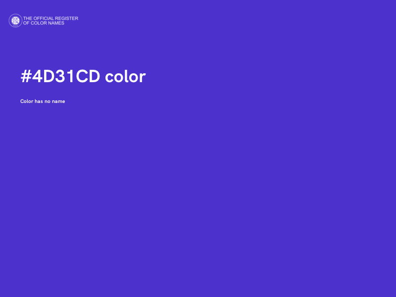 #4D31CD color image