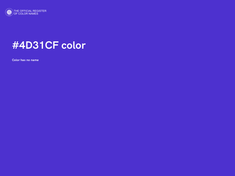 #4D31CF color image
