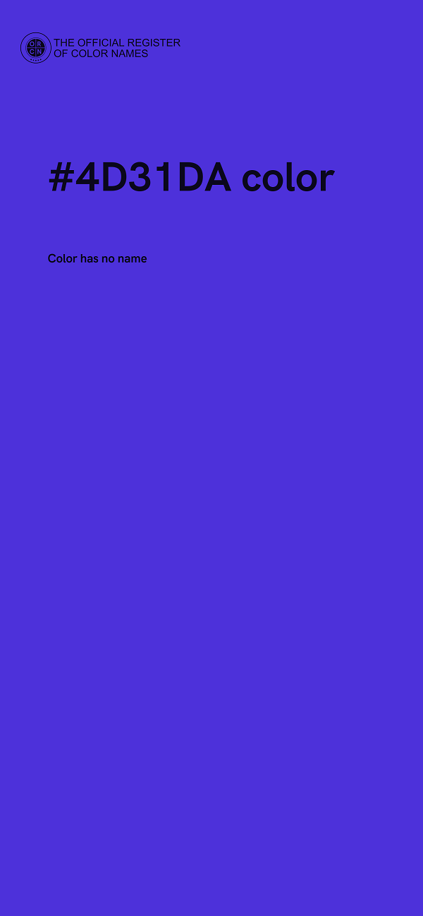 #4D31DA color image