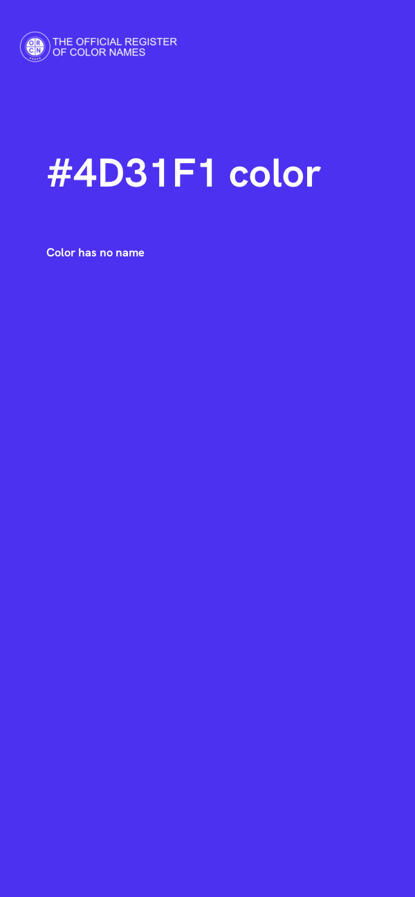 #4D31F1 color image